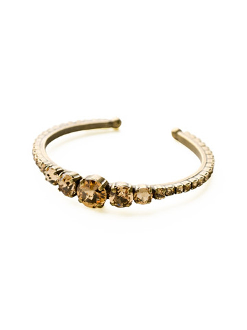 Sorrelli NEUTRAL TERRITORY - Dazzling Dotted Line Cuff Bracelet ~ BCQ14AGNT | Adare's Boutique