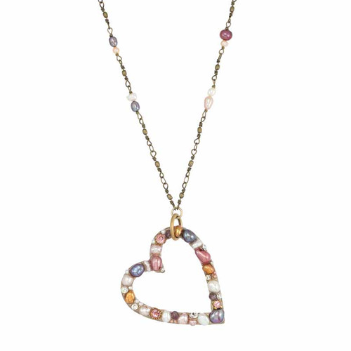 Michal Golan CONSTELLATION - Open Heart Pendant Necklace~ N3634 | Adare's Boutique