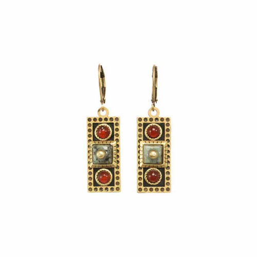 Michal Golan EARTH - Rectangle Lever Back Earrings ~ S8028 | Adare's Boutique