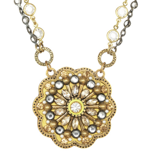 Michal Golan Yellow Flower Necklace | Adares Boutique