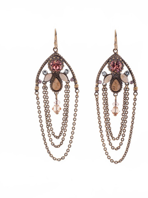 Sorrelli Rustic Bloom Crystal Earrings EDN101AGRB