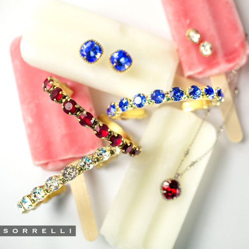 Sorrelli CRYSTAL - Riveting Romance Cuff Bracelet ~ BCL23BGCRY | Adare's Boutique
