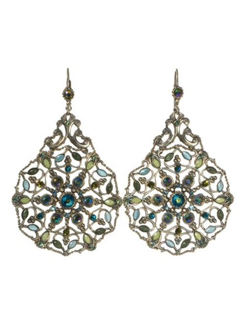 Ocean Crystal Earrings~ EBX25ASOC | Adares Boutique