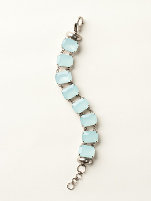Sorrelli Sea Glass- Crystal Octagon Line Bracelet~ BCY11ASSGL | Adares Boutique