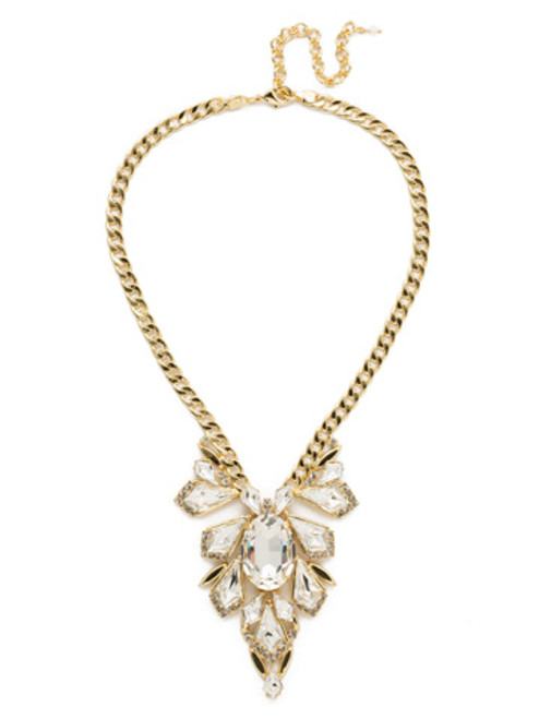 Sorrelli CRYSTAL - Ice Queen Necklace ~ NDW8BGCRY | Adare's Boutique