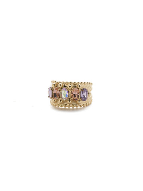 Sorrelli Island Sun- Crown Jewel Crystal Cocktail Ring~ RDH2BGISS | Adares Boutique