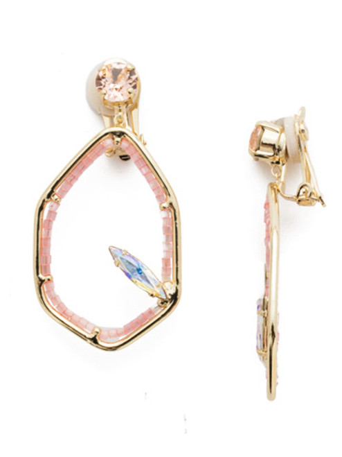 Sorrelli Island Sun - Seascape Crystal Clip On Earrings~ EEH10CBGISS | Adares Boutique