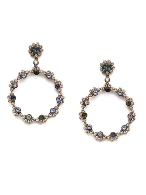 Sorrelli Selvedge Denim  Crystal Earrings~EBP50AGSDE | Adares Boutique