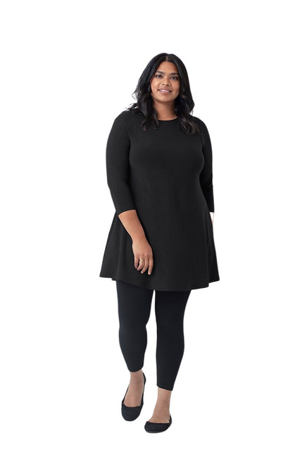 Trapeze Tunic by Sympli~23155G~PLUS SIZING-Black