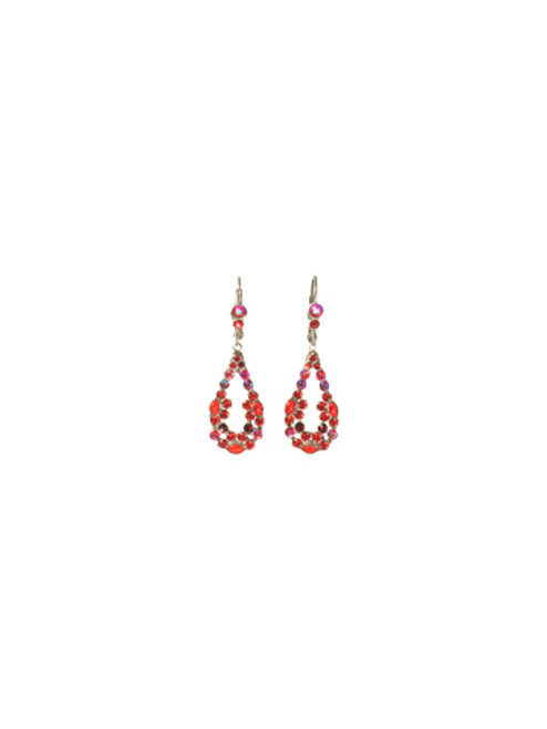 Sorrelli CRANBERRY - Floral Teardrop Earrings ~ ECA27ASCB