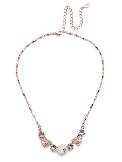 Sorrelli CRYSTAL- Lilo Crystal Tennis Necklace ~ NER9RGCRY | Adares Boutique