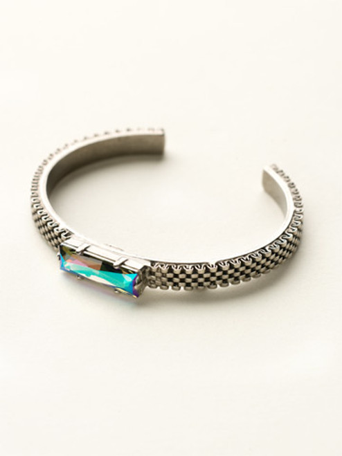 Sorrelli- Viridescence Crystal and Mesh Cuff Bracelet-  BCW15ASVR | Adares Boutique