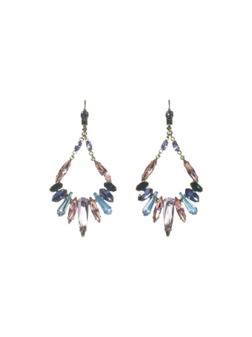 Sorrelli HYDRANGEA-Frosted Icicles Earrings~ ECN26ASHY | Adares Boutique