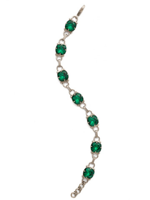 Sorrelli EMERALD - Eyelet Line Tennis Bracelet - BDN16ASEME | Adares Boutique