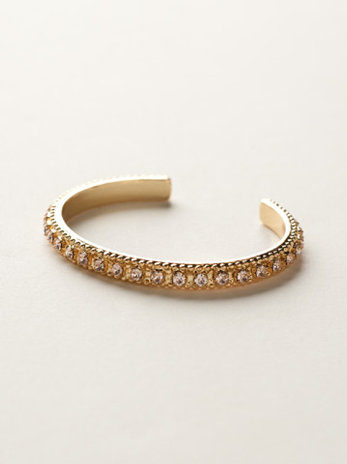 Sorrelli Caribbean Coral- Crystal Chain Cuff Bracelet~ BCY8BGCCO | Adares Boutique