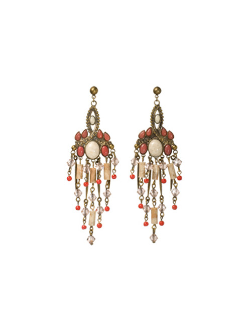 Sorrelli Andalusia- Beaded Chandelier Earrings~ ECL48AGAND | Adares Boutique