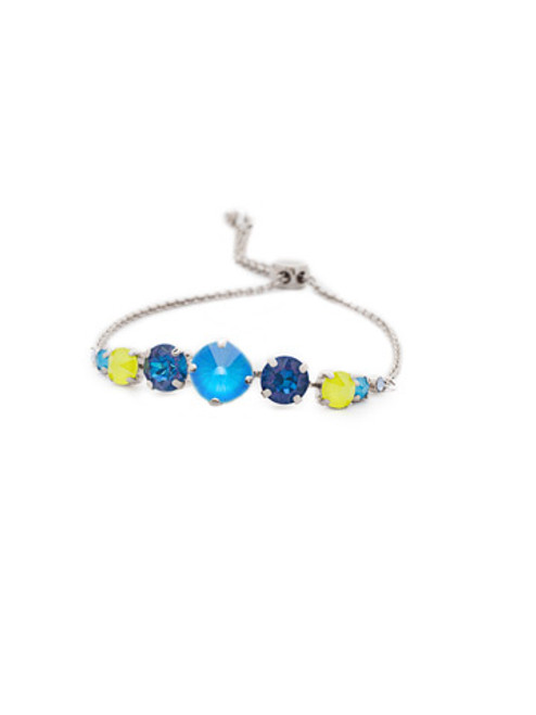 Sorrelli BLUE POPPY- London Slider Bracelet~ BCQ140PDBPY 