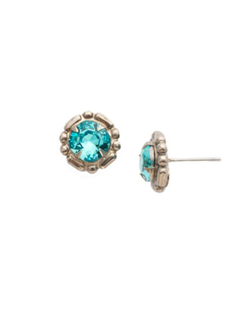 Sorrelli BLUE SUEDE- Crystal Earrings~ EDX22ASBSD