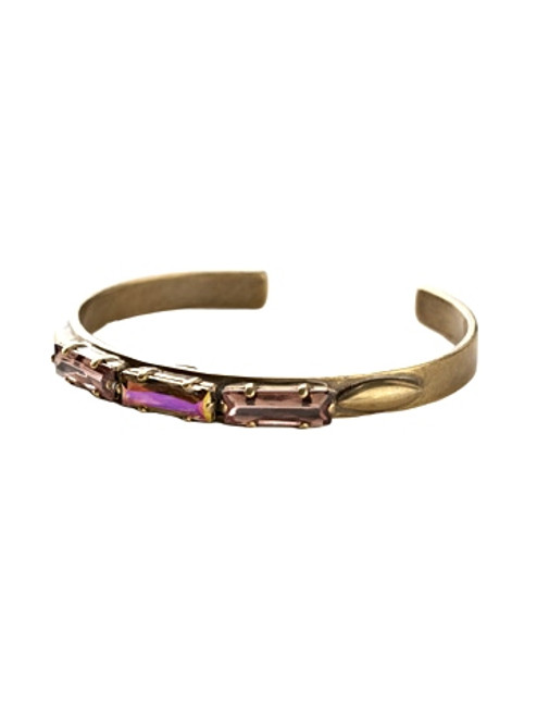 Sorrelli SANGRIA - Triple Baguette Crystal Cuff Bracelet~ BDA15AGSAN|Adare's Boutique