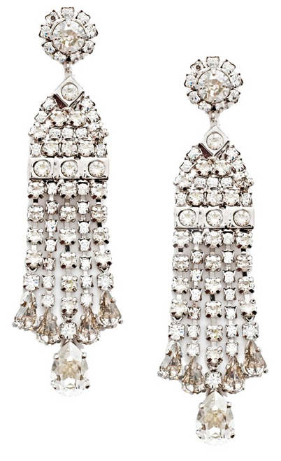 Sorrelli SILVER SHADE- Mila Crystal Statement Earrings- ESP6RHSSH|Adare's Boutique