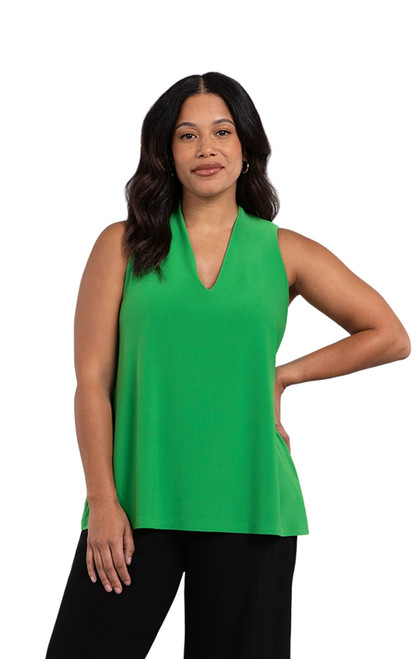 Deep V Trapeze Tank by Sympli -21191-Kelly Green|Adare's Boutique