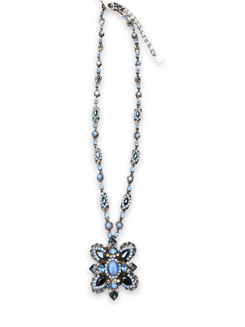 Sorrelli ICE BLUE- One Of A Kind Butterfly Crystal Pendant Necklace ~ NBN73ASIB