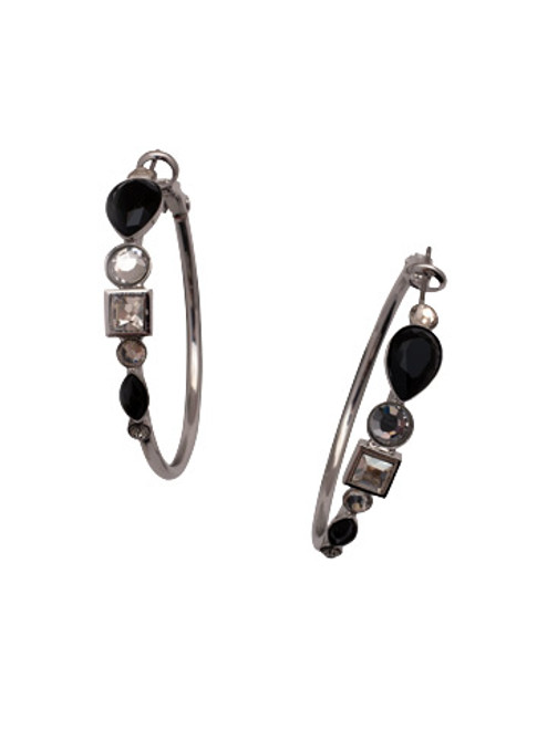 Sorrelli STARRY NIGHT - Elaina Hoop Earrings ~ EFC70PDSNI 