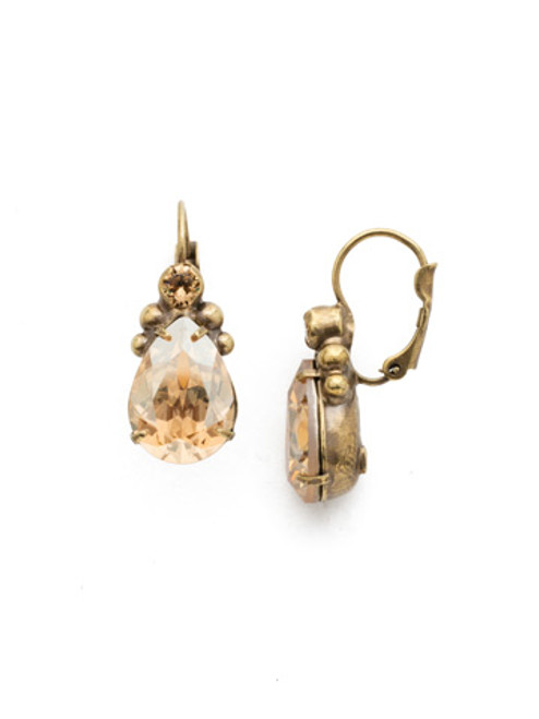 Sorrelli NEUTRAL TERRITORY - Embellished Pear Earrings ~ EDN60AGNT | Adare's Boutique