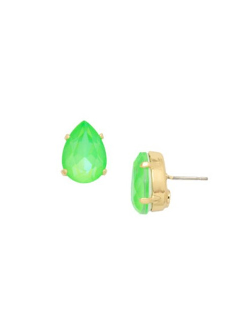 Sorrelli ELECTRIC GREEN- Ginnie Stud Earrings ~ ECR115BGETG | Adare's Boutique