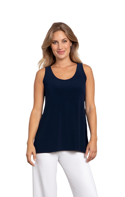 Sympli Go To Tank-21120-Navy-Front View|Adare's Boutique