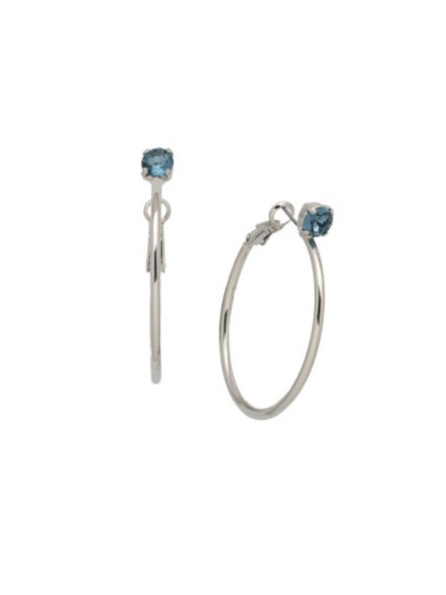 Sorrelli ASPEN SKY- Mini Serafina Hoop Earrings ~ EFJ1PDASP | Adare's Boutique