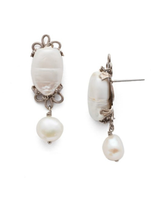 Sorrelli POLISHED PEARL- Madalene Earrings~ EEC16ASPLP | Adare's Boutique