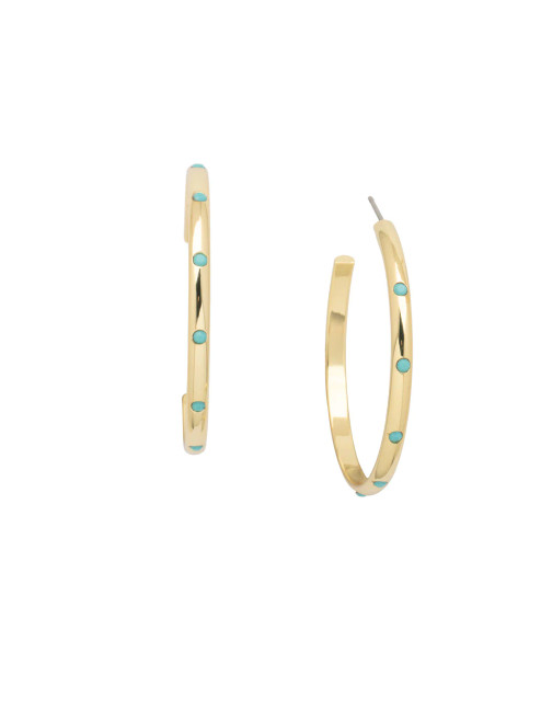 Sorrelli SANTORINI- Mini Crystal Embellished Hoop Earrings ~ EFM25BGSTO | Adare's Boutique