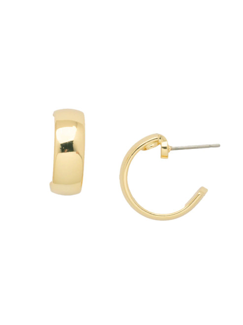 Sorrelli BARE METALLICS - Wide Domed Hoop Earrings ~ EFM20BGMTL | Adare's Boutique