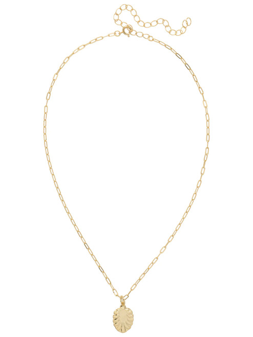 Sorrelli BARE METALLIC - Palm Pendant Necklace ~ NFM16BGMTL | Adare's Boutique