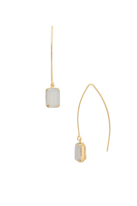 Sorrelli WHITE OPAL- Bobbi Threader Wire Earrings ~ EFK40BGWO | Adare's Boutique