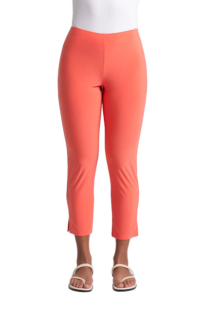 Narrow Pant Ankle by Sympli- 2748A-Coral-Front View|Adare's Boutique