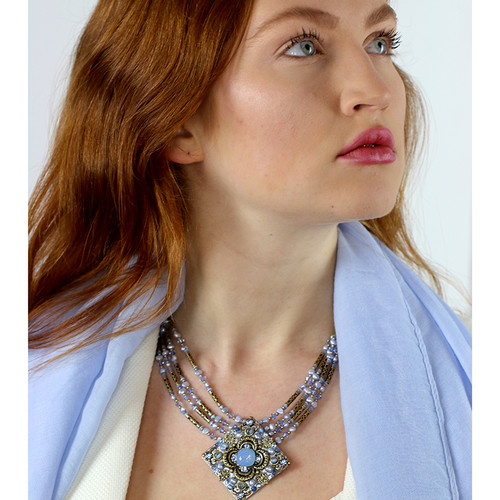 Michal Golan BLUEBELL- Diamond Statement Necklace ~ N2877 | Adare's Boutique