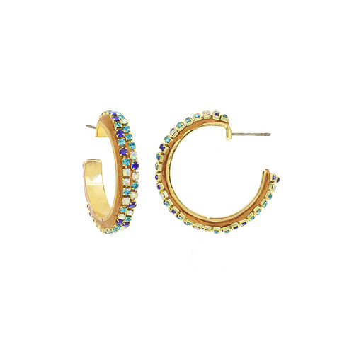 Michal Golan BELLA -Hoop Post Earrings ~ S8546 | Adare's Boutique