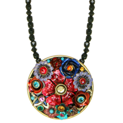 Michal Golan EDEN- Medium Circle Beaded Necklace ~ N3006 | Adare's Boutique
