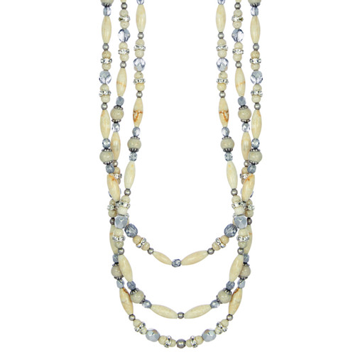 Michal Golan SAHARA - Beaded Layered Necklace ~ N2867 | Adare's Boutique