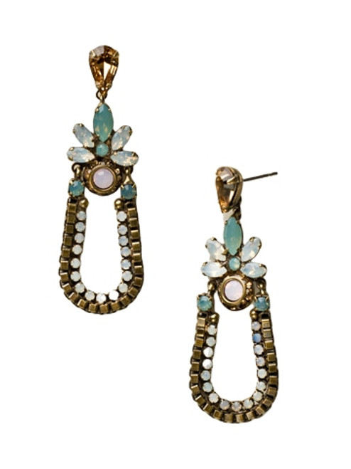 Sorrelli ROSE WATER - Art Deco Chandelier Post Earrings ~ ECT15AGROW 