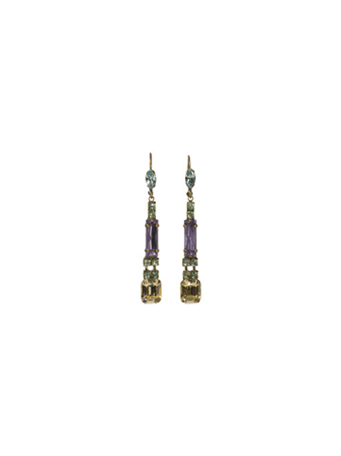 Sorrelli Sweet Dreams- Linear Crystal Drop Earrings~  ECE3AGSWD | Adares Boutique