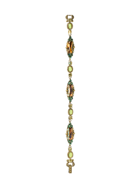 Sorrelli Water Lily- Crystal Bar Bracelet~  BCJ7AGWL | Adares Boutique