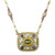Michal Golan AMETHYST - Rectangle Pendant Necklace N2277 | Adare's Boutique