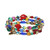 Michal Golan - MULTI BRIGHT - Beaded Memory Wire Bracelet ~ SB187 | Adare's Boutique