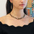 Michal Golan MIDNIGHT GARDEN - Layered Rectangle Necklace ~ N890 | Adare's Boutique