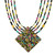Michal Golan MIDNIGHT GAREN - Diamond Necklace on Beaded Chain ~ N2101 | Adare's Boutique