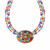 Michal Golan - MULTI BRIGHT - Layered Oval Pendant Necklace ~ N2767 | Adare's Boutique