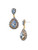 SWEET SAPPHIRE  OVAL ENCRUSTED CRYSTAL EARRINGS  BY SORRELLI~ECW47BGSS | Adares Boutique